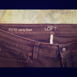Formerly loved black curvy LOFT jeans